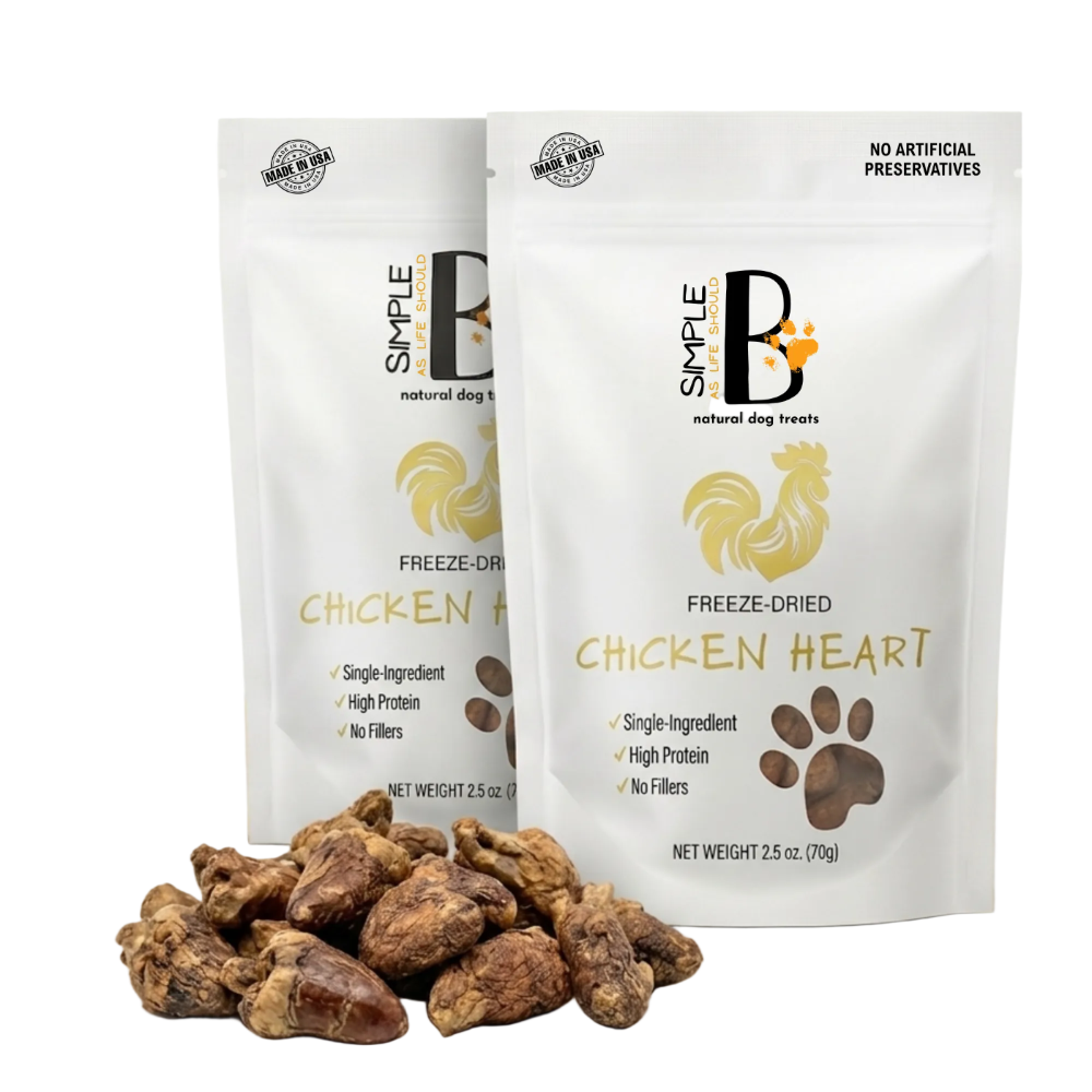 Freeze-dried Chicken Hearts 2.5 oz