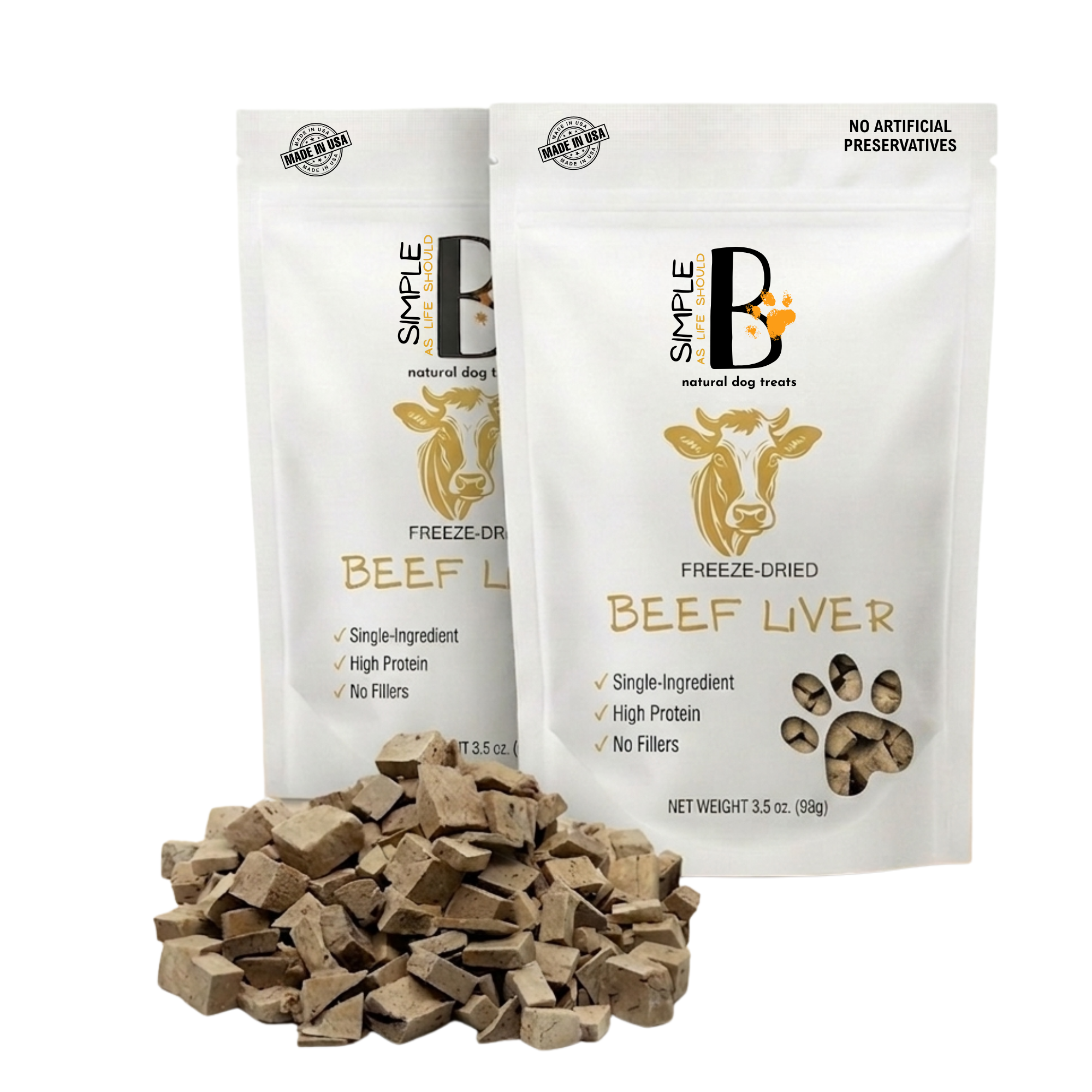 Freeze-dried Beef Liver 3.5 oz